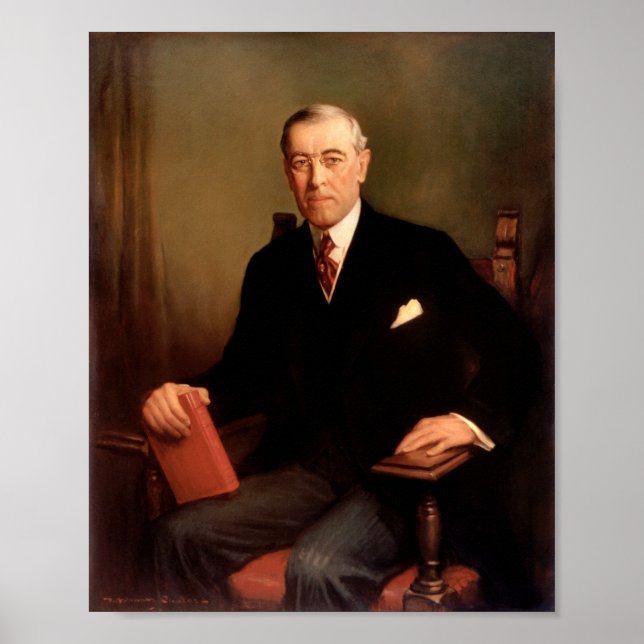 Poster Woodrow Wilson Portrait présidentiel (Devant)