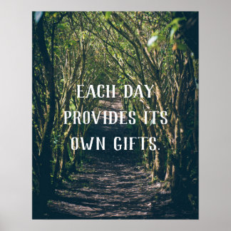 Poster Woods Arch Pathway Nature Photo Inspiration