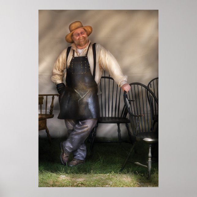 Poster Woodworker - La Chaise Maker (Devant)