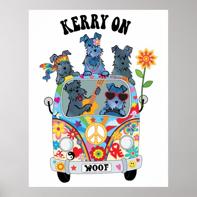 Poster Woofstock Kerry Blue Terrier (Devant)