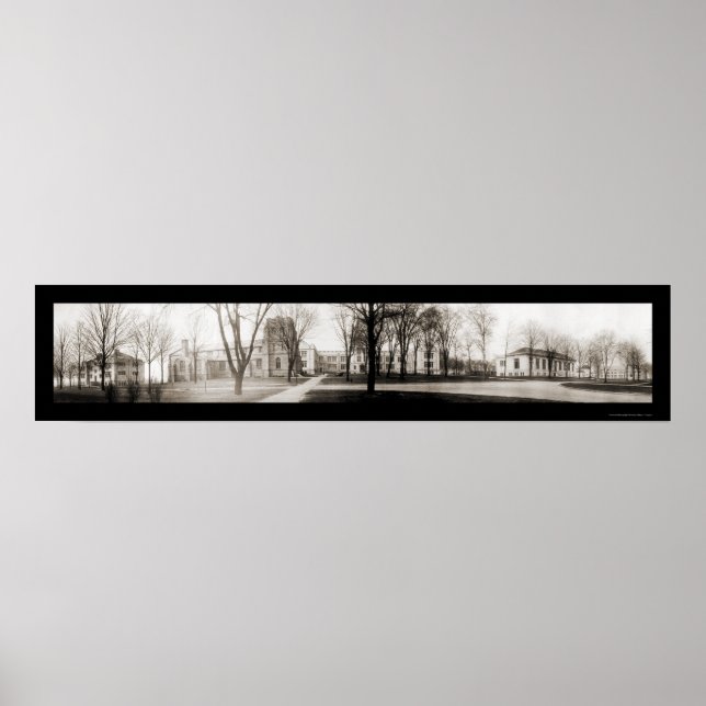 Poster Wooster College OH Photo 1910 (Devant)