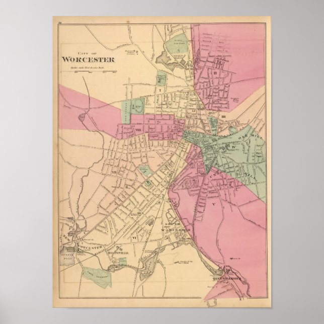 Poster Worcester (Devant)