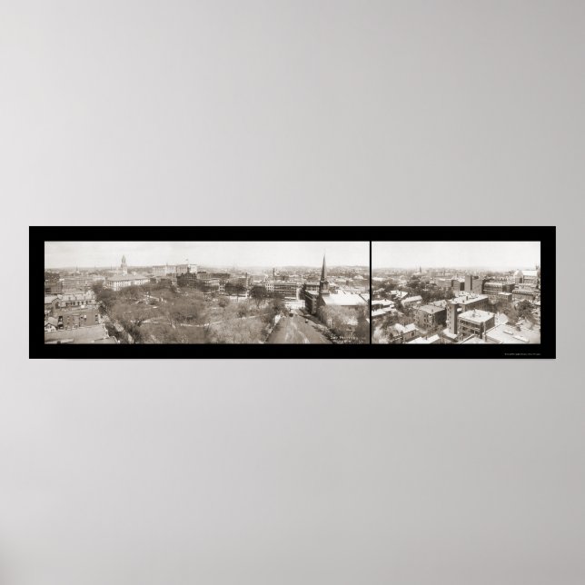 Poster Worcester MA Sky Photo 1910 (Devant)