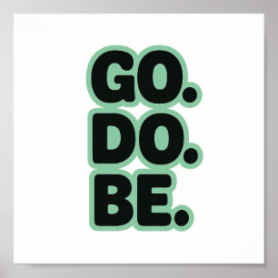 Poster Word, Motivation, Rétro