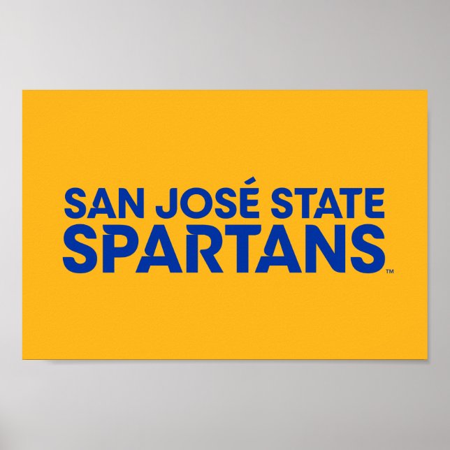 Poster Wordmark de San Jose State Spartans (Devant)
