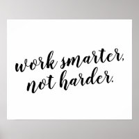 Work Smarter, pas Harder de conception de devis po