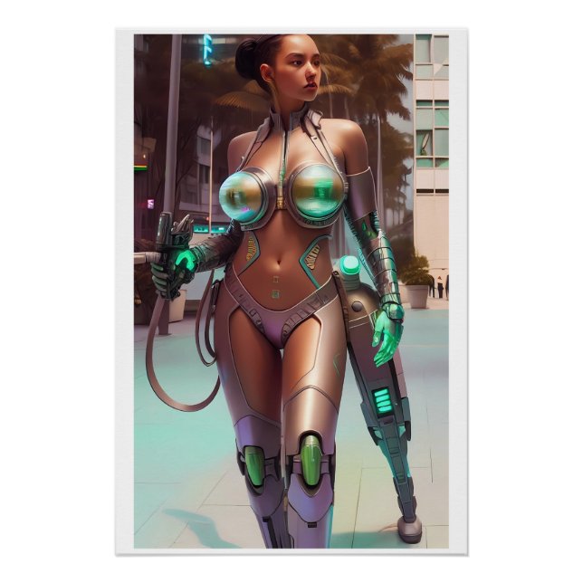 Poster Working with Her Training Leg (Devant)