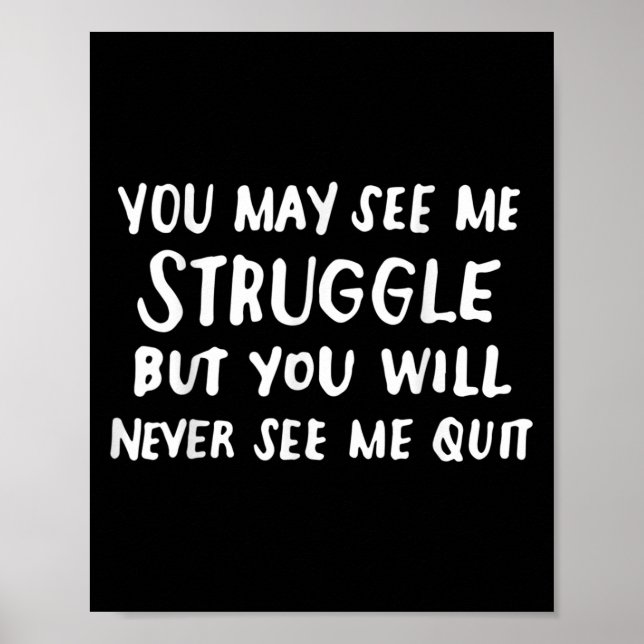 Poster Workout Insration Motivational Saying Men Women  (Devant)