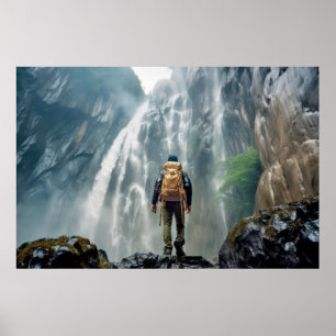 Poster World Challenge Outdoors Adventure Explorez la nat