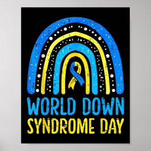 Poster World Down Syndrome Day Awareness National T21 Mon