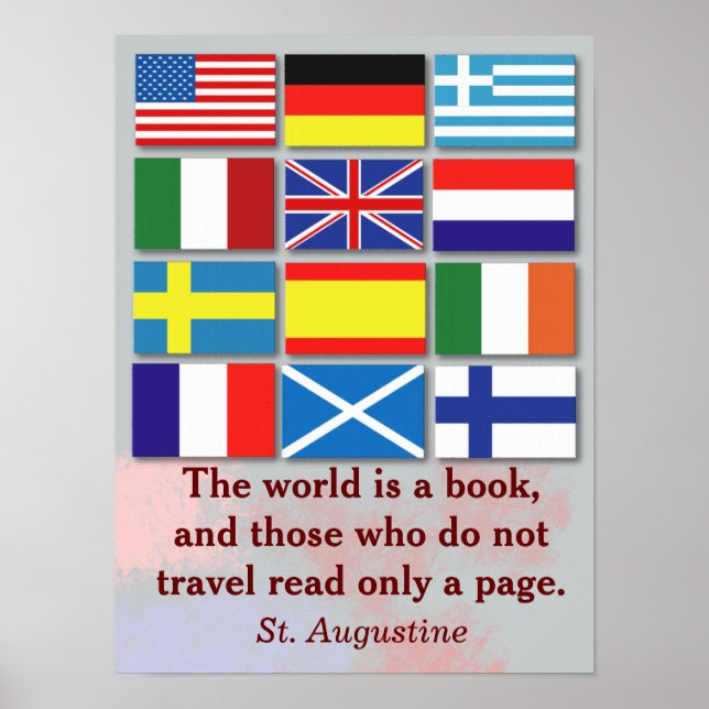 Poster World is a book - St Augustine (Devant)