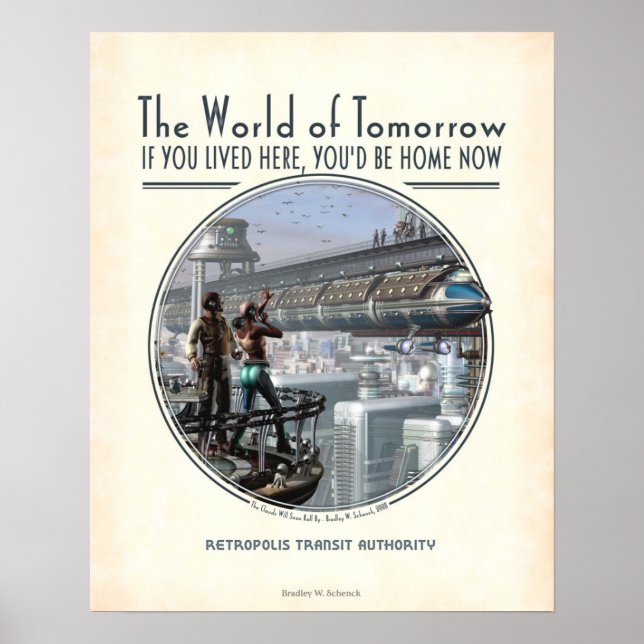 Poster World of Tomorrow (16x20") (Devant)