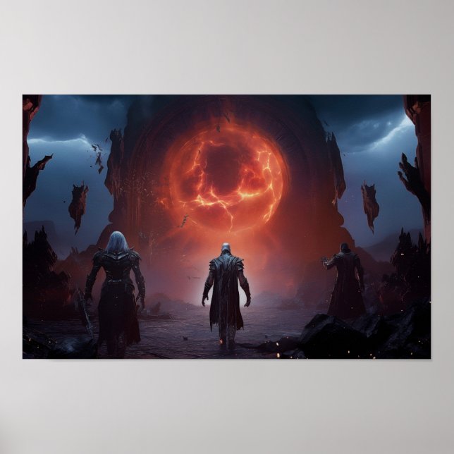 Poster World Of Warcraft - Elfe Sombre - Ventilateur Fabr (Devant)