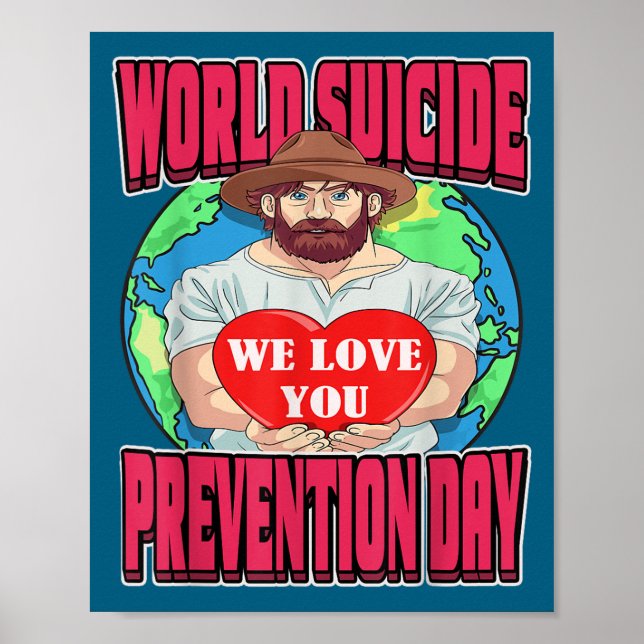Poster World Suicide Prevention Day Motivational Dad Sept (Devant)