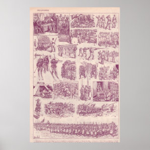 Poster World War I, Infantry