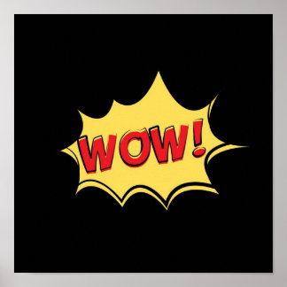 Poster WOW, bande dessinée