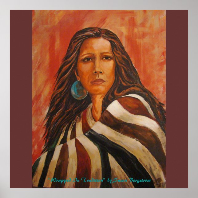 Poster " Wrapped In Tradition" par Susan Ber... (Devant)