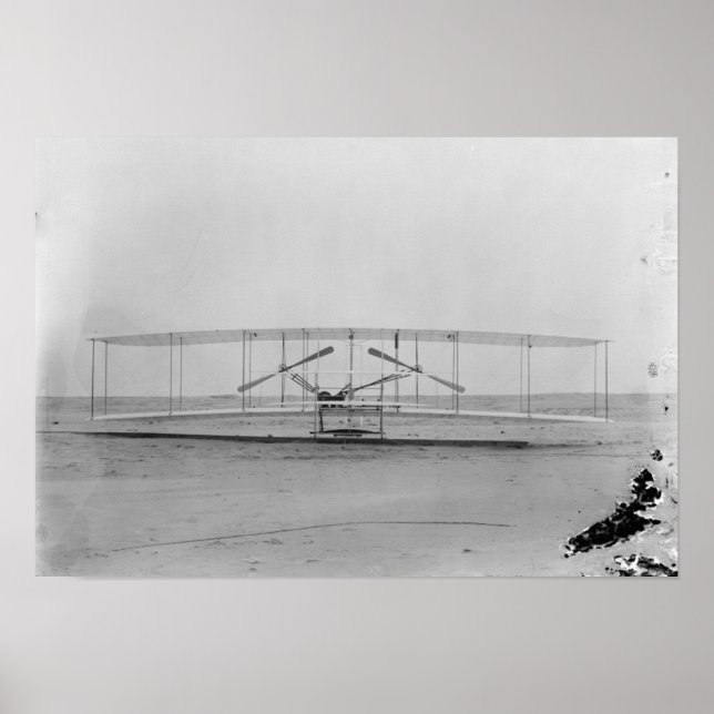 Poster Wright Brothers 1903 Machine (vue frontale) (Devant)