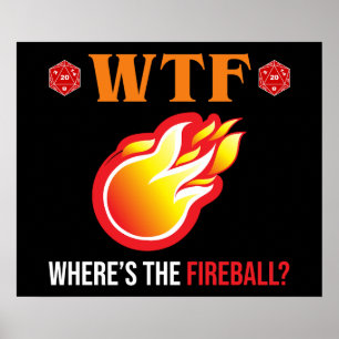 Poster WTF - Où est The Fireball ?
