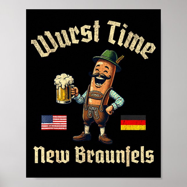Poster Wurst Time Wurst Fest German Beer Festival New Bra (Devant)