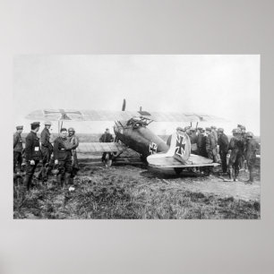 Poster WW1 German Fighter Plane, 1910s