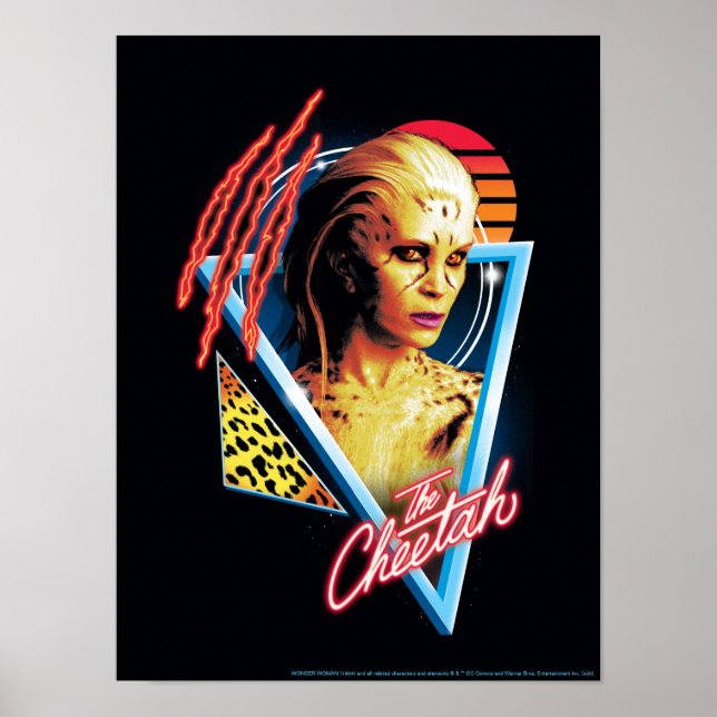 Poster WW84 | L'insigne de caractère de la Cheetah Retrow (Devant)