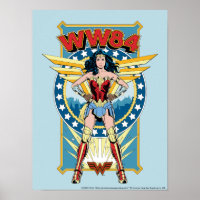 WW84 | Retro Comic Wonder Woman Badge de caractère
