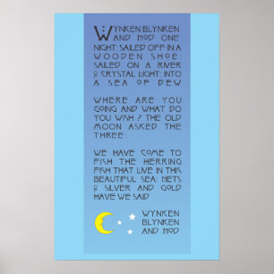 Poster Wynken, Blynken, et Nod