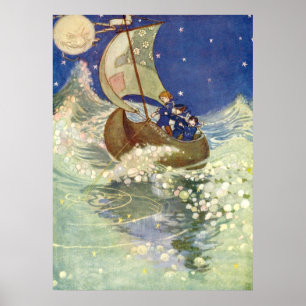 Poster Wynken, Blynken et Nod de Willie Pogány