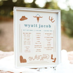 Poster WYNONA Terracotta Rodeo Cowboy 1ère année Jalon