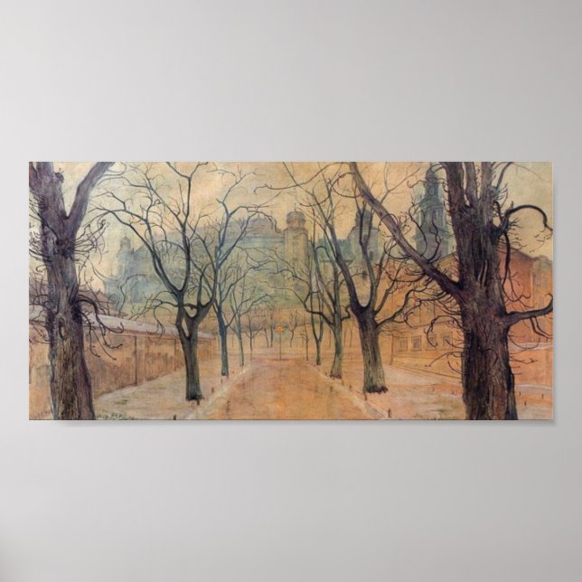 Poster Wyspianski, parc Planty à Dawn, 1894 (Devant)