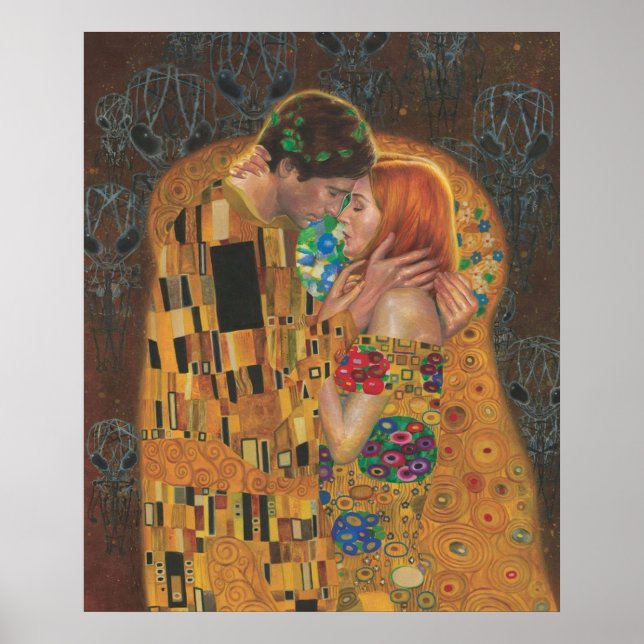 Poster X-Files comic Klimt Kiss (Devant)