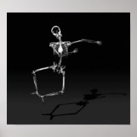 X-RAY SKELETON JOY LEAP B&W