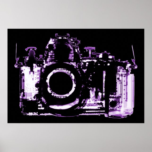 POSTER - X-RAY VISION KAMERA - LILA (Vorne)