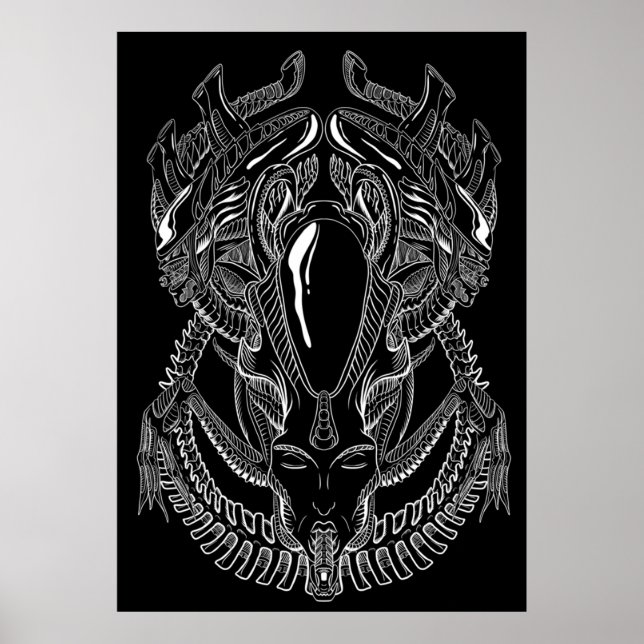 Poster Xenomorph Alien HR Giger (Devant)