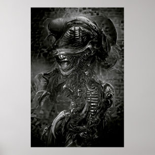 Poster Xenomorph B&W