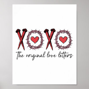 Poster Xoxo Les Lettres d'Amour Originales Valen Retro Ch