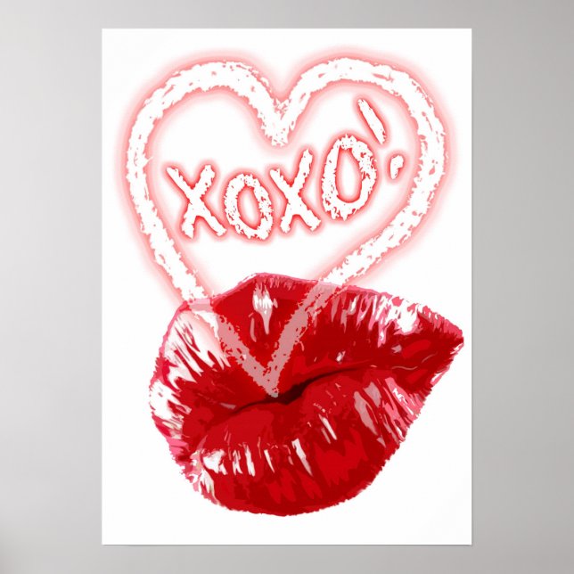 POSTER XOXO - LIPS (Devant)