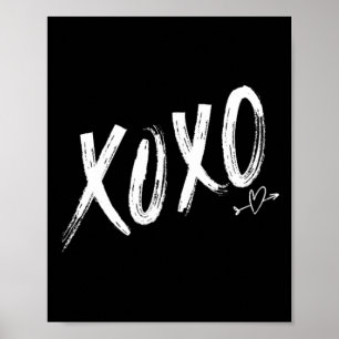 Poster Xoxoxo Saint-Valentin Fête de février