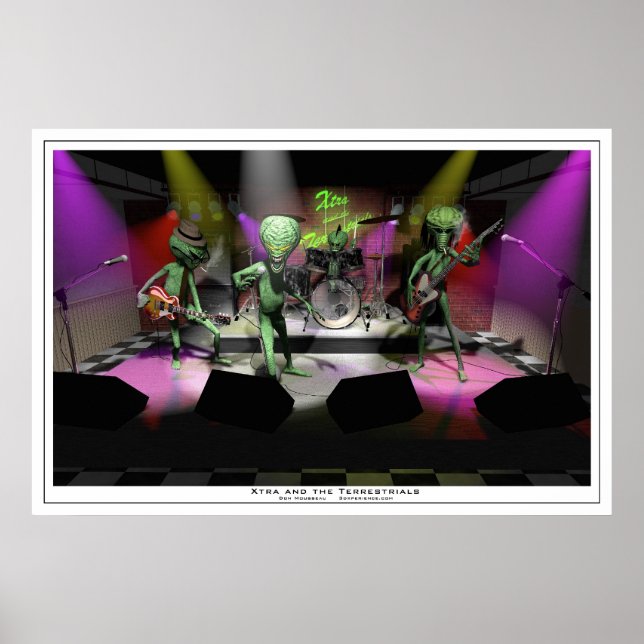 Poster Xtra et les Terrestres (Devant)