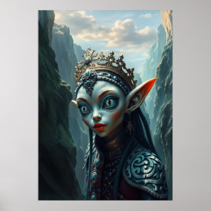 Poster Xylariel Reine du Canyon des Abysses Fantastique S