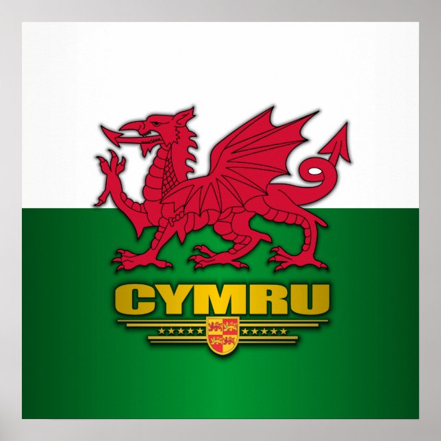 Poster Y Ddraig Goch (Devant)