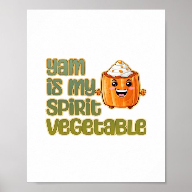 Poster Yam Is My Spirit Vegetable Classic (Devant)