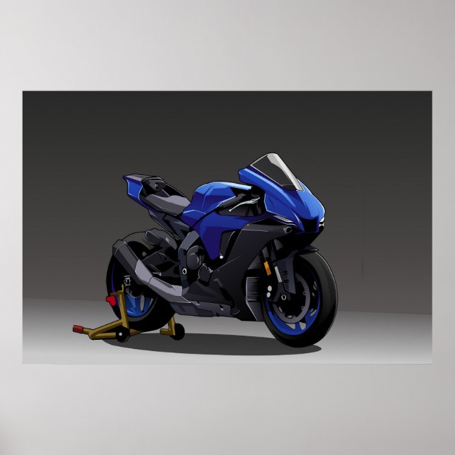 Poster Yamaha R1 (Devant)