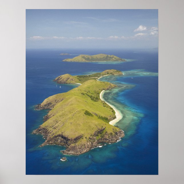 Poster Yanuya Island, Mamanuca Islands, Fidji (Devant)