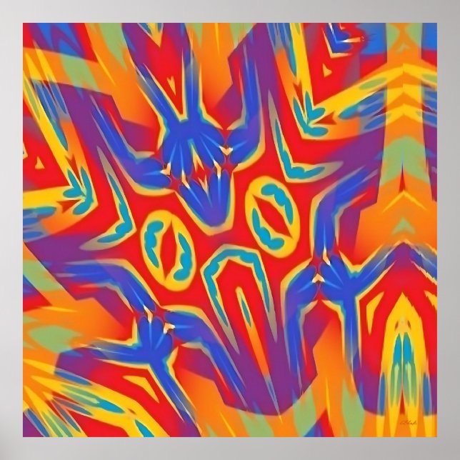 Poster Yawn Over Baphomet Street (Devant)