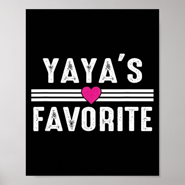 Poster Yaya's Favorite  (Devant)