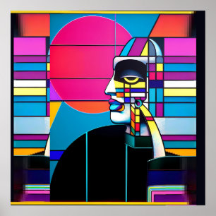 Poster YB1 - Ken Gage New Wave Album Cover Art