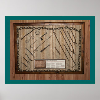 Poster Ye vieux forgeron Outils du métier