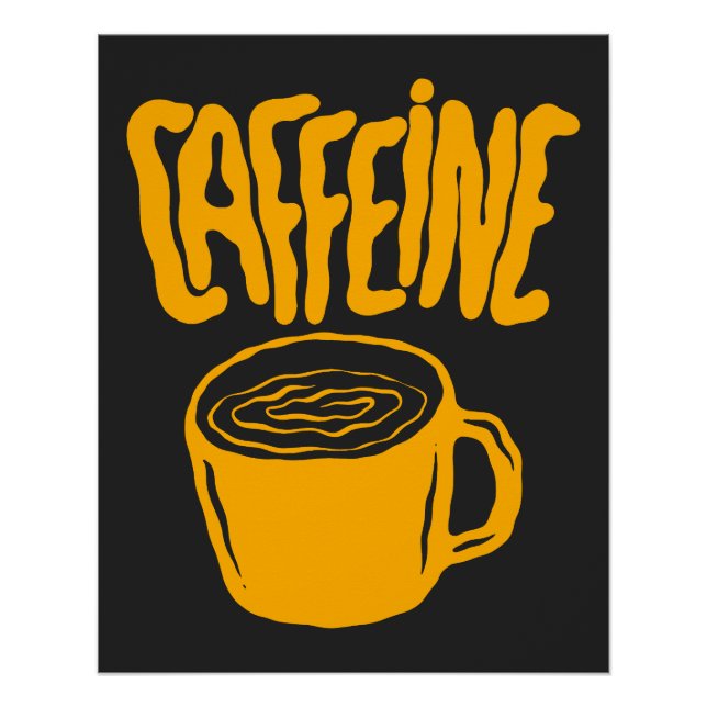 Poster Yellow Caffeine (Devant)